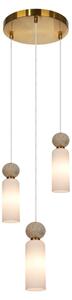 SANTOS PND-95331-3-BRSS Lampada a sospensione Italux