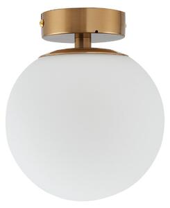 Plafoniera Lucande, Bidolo, dimmerabile, Dorato / Ottone, Bagno, Vetro