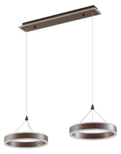 Lampada a sospensione Lucande, Kolo, dimmerabile, Marrone / Ruggine, Sala da pranzo, Plastica, Moderno