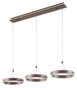 Lampada a sospensione Lucande, Kolo, dimmerabile, Marrone / Ruggine, Sala da pranzo, Metallo, Moderno