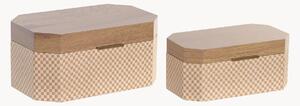 Set di 2 scatole in legno Aida