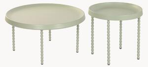 Set di 2 tavolini in metallo Daisy