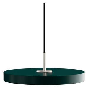 Lampada a sospensione Asteria Plus, Ø 30 cm, verde/acciaio