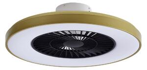 Plafoniera Lindby, Teleo, dimmerabile, Dorato / Ottone, Soggiorno, Plastica, Moderno