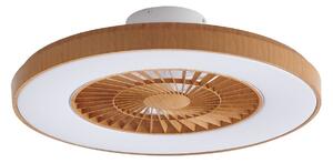 Plafoniera Lindby, Teleo, dimmerabile, Legno, Soggiorno, Plastica, Moderno