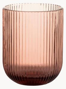 Set di 6 bicchieri in vetro millerighe Peony