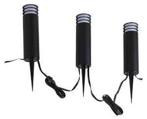 Lampade da esterno Lindby, Kaelo, dimmerabile, Nero, Terrazza, Plastica, Moderno