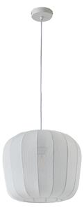 Lampada a sospensione Lindby, Helin, dimmerabile, Bianco, Sala da pranzo, Tessuto / Tessile, Moderno