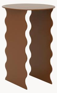 Tavolino rotondo in metallo Wavy