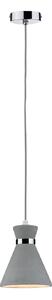 Lampada a sospensione Paulmann, Verve, dimmerabile, Grigio, Bagno, Cemento, Moderno