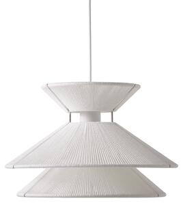 Lampada a sospensione FRANDSEN, Kiku, dimmerabile, Bianco, Soggiorno, Tessuto / Tessile, Design