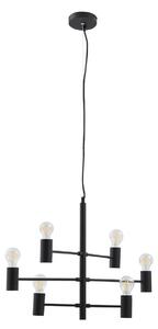 Lampada a sospensione Lucande, Aidas, dimmerabile, Nero, Sala da pranzo, Metallo, Moderno