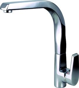 Miscelatore per lavello da bagno, serie Olmo, colore argento