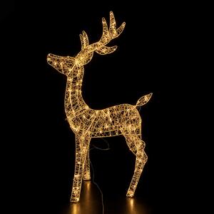 Renna Natalizia 3D filo oro 108cm 360 Led Bianco Caldo con movimento Mercury Home
