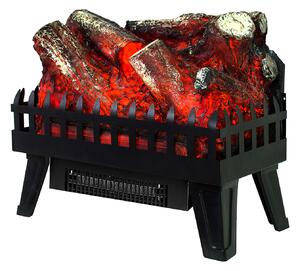 Caminetto elettrico decorativo da interno con effetto fuoco a legna, modello portatile Kekai Utah, 47,5 x 22 x 40,36 cm, riscaldamento a 2 livelli