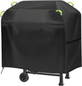 Copertura per barbecue 145 x 117 x 61 cm - protezione per barbecue rettangolari o carrelli per griglie - tessuto Oxford nero - per uso esterno