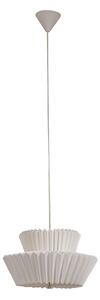 Lampada a sospensione Lindby, Magali, dimmerabile, Bianco, Soggiorno, Carta / Cartone