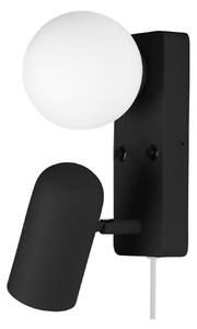 Applique da parete Globen Lighting, Nero, Soggiorno, Vetro