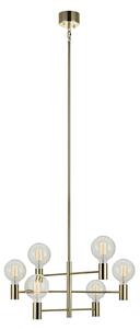 Lampada a sospensione Markslöjd, Capital, dimmerabile, Dorato / Ottone, Soggiorno, Metallo, Moderno
