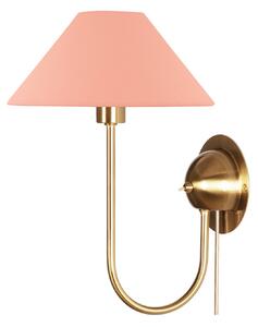 Applique da parete Globen Lighting, Rosa / Rosé, Soggiorno, Tessuto / Tessile