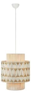 Lampada a sospensione Markslöjd, Ano, dimmerabile, Beige, Soggiorno, Tessuto / Tessile