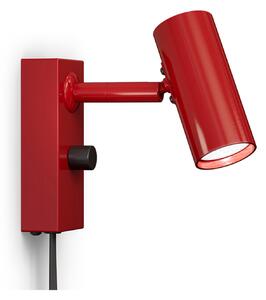 Cato Applique da Parete Blank Ruby Rosso/Opaco Nero