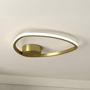 EGLO Plafoniera soffitto MOSCHELLA, Ottone / Oro, Soggiorno / Sala da pranzo, Metallo, Plafoniera