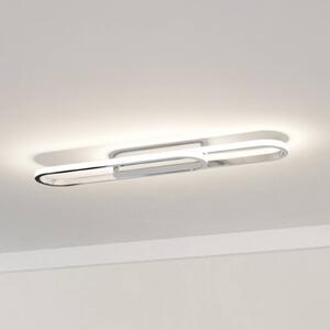 EGLO Plafoniera soffitto CONIVARENA, Cromo / Argento, Soggiorno / Sala da pranzo, Metallo, Plafoniera