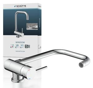 Rubinetto da cucina SCHÜTTE WINDOW, rubinetto da cucina per installazione sottofinestra, miscelatore da cucina girevole a 360°