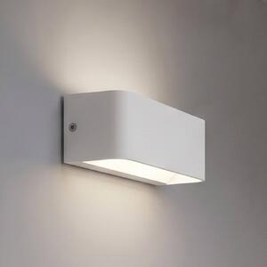 EGLO connect Applique da esterno LED SANIA-Z, bianca, IP55 dimmerabile, Bianco / Opale, Metallo, Applique da esterni