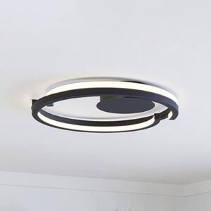 EGLO Plafoniera soffitto MEZZOMONTE, dimmerabile, Nero, Soggiorno / Sala da pranzo, Metallo, Plafoniera