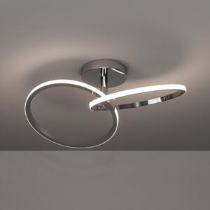 EGLO Plafoniera soffitto CONGIUNTI, Cromo / Argento, Soggiorno / Sala da pranzo, Metallo, Plafoniera
