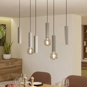 EGLO Lampada a sospensione FARIOLO, dimmerabile, Crema / Ambra, Soggiorno / Sala da pranzo, Metallo, Lampada a sospensione