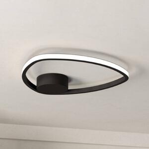 EGLO Plafoniera soffitto MOSCHELLA, Nero, Soggiorno / Sala da pranzo, Metallo, Plafoniera