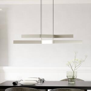 EGLO Lampada a sospensione PLAYITAS, dimmerabile, Alluminio / Grigio / Zincato, Soggiorno / Sala da pranzo, Metallo, Lampada a sospensione