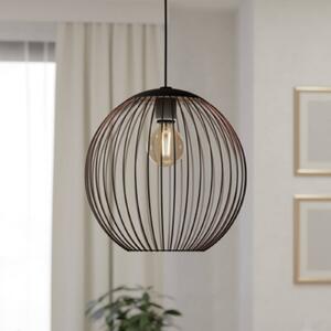 EGLO Lampada a sospensione ALMANZORA, dimmerabile, Nero, Soggiorno / Sala da pranzo, Metallo, Lampada a sospensione