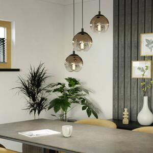 EGLO Lampada a sospensione ARISCANI 1, dimmerabile, Rame, Soggiorno / Sala da pranzo, Vetro, Lampada a sospensione