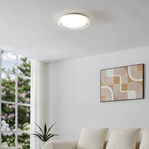 EGLO Plafoniera soffitto MONTEDORO, Bianco / Opale, Soggiorno / Sala da pranzo, Metallo, Plafoniera