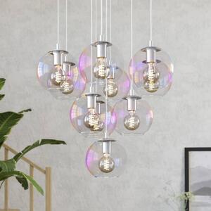 EGLO Lampada a sospensione ARISCANI 2, dimmerabile, Chiaro / Trasparente, Soggiorno / Sala da pranzo, Vetro, Lampada a sospensione