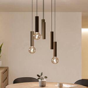 EGLO Lampada a sospensione FARIOLO, dimmerabile, Bronzo / Ottone antico, Soggiorno / Sala da pranzo, Metallo, Lampada a sospensione