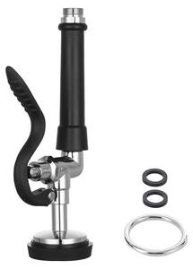 Miscelatore da cucina ad alta pressione, con soffione estraibile, ugello rotante multifunzione, risparmio idrico, rivestimento in acciaio inossidabile, maniglia ergonomica