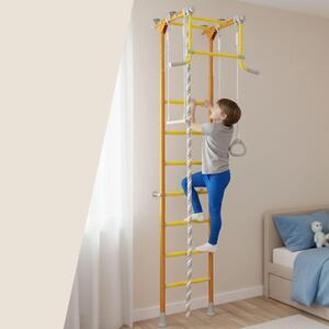 Spalliera per bambini - Struttura da arrampicata da interno Comet 2 - Scala da ginnastica - arancione