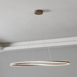 EGLO Lampada a sospensione CAMEROTA, dimmerabile, Crema / Ambra, Soggiorno / Sala da pranzo, Metallo, Lampada a sospensione