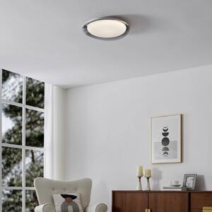EGLO Plafoniera soffitto Conistarino, Alluminio / Grigio / Zincato, Soggiorno / Sala da pranzo, Metallo, Plafoniera