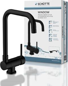 Rubinetto da cucina SCHÜTTE WINDOW, rubinetto da cucina per installazione sottofinestra, miscelatore da cucina girevole a 360°
