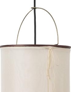 GUBI Applique da parete Silk Lantern, Crema / Ambra, Soggiorno / Sala da pranzo, Tessuto / Stoffa / Seta, Design, Applique