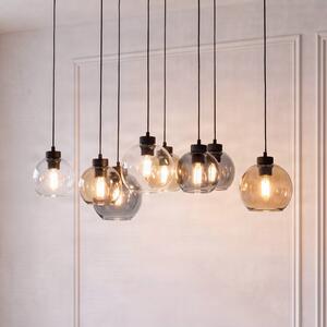 Lampada a sospensione in vetro Cubus TK Lighting, dimmerabile, Chiaro / Trasparente, Soggiorno / Sala da pranzo, Vetro, Moderno, Lampada a sospensione