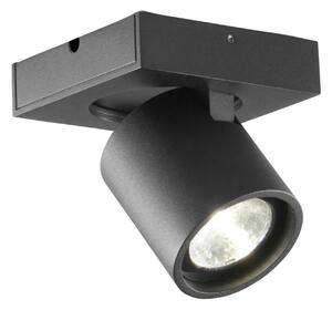 Plafoniera LIGHT-POINT, dimmerabile, Nero, Soggiorno, Alluminio