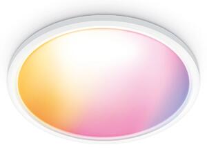 Plafoniera WiZ, SuperSlim, dimmerabile, Bianco, Soggiorno, Plastica, Moderno