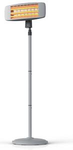 Riscaldatore radiante Brandson con telecomando per patio - riscaldatore per patio - 3 livelli di potenza - indicatore di potenza a LED - riscaldatore per fasciatoio per bambini